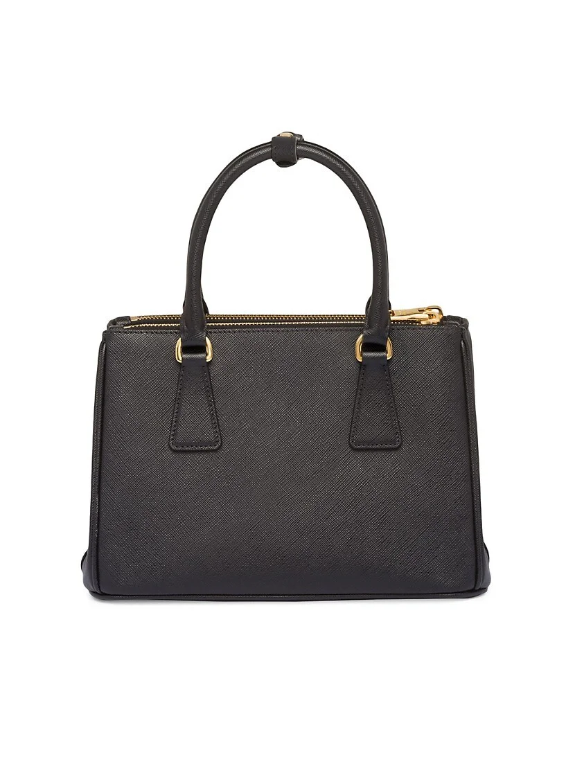 Prada Small Galleria Saffiano Leather Bag black