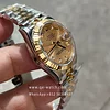 Women's Rolex Datejust 31mm Two Tone Yellow Gold on Jubilee with Gold Dial Super clone