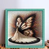 Piano Girl-11CT Stamped Cross Stitch 40*40cm/15.75*15.75in