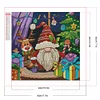 Diamond Painting -DIY Round Partial AB Drill Christmas Gnome(45x45cm)