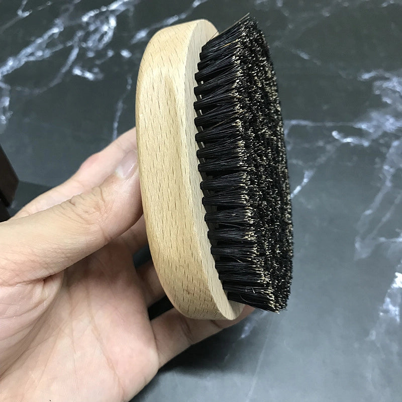 Manufacturer In Stock Special Offer Men’s Curved Beard Brush Facial Beard Brush Men’s Care Tools
