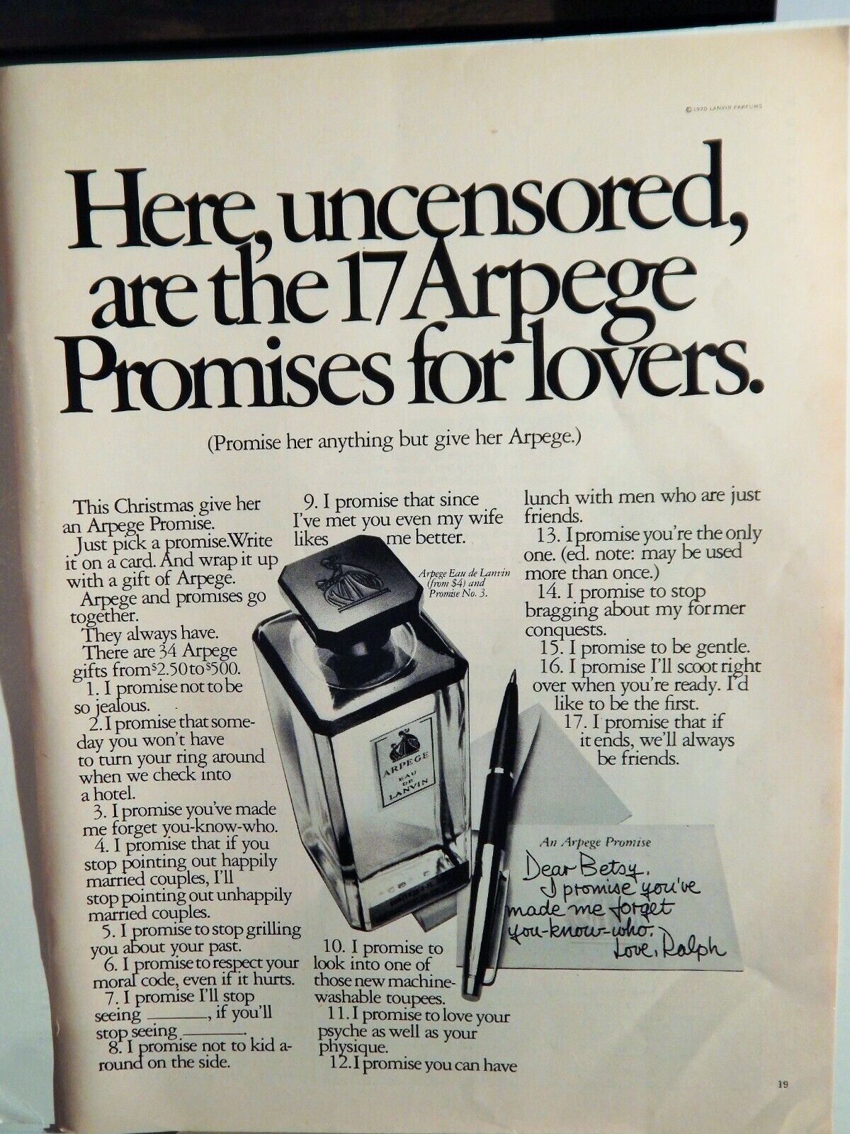 ARPEGE PERFUME / MAGNAVOX STEREO SYSTEM 1971 VTG Photo Poster painting AD, RARE EPHEMERA