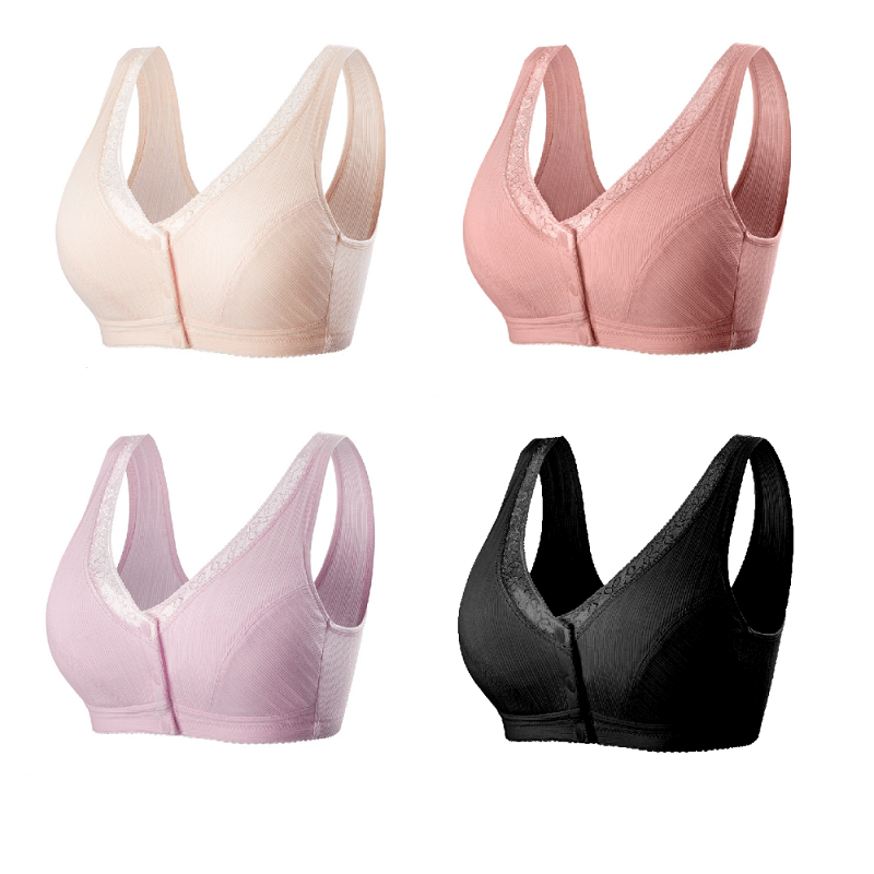 3 PCS Comfortable Cotton Large Size Bra