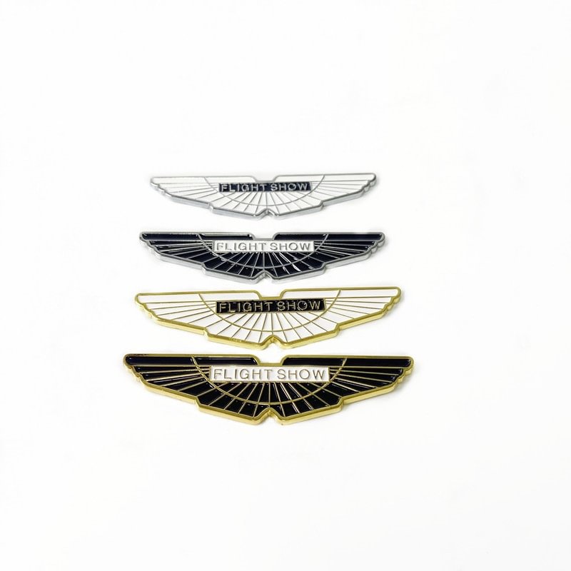 3D Metal Sticker Flight Show Side Front Body Badge for Aston Martin  dxncar