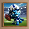 Indianapolis Colts Fußball - runder Bohrer Diamantmalerei - 45*45cm