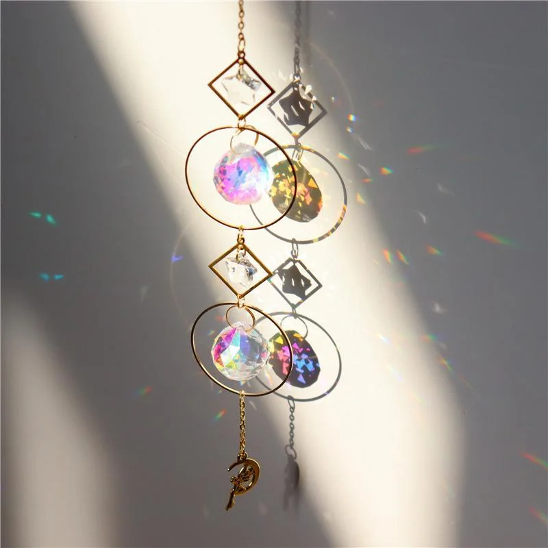 Meladen™ Regenbogen-Sonnenfänger Kristallkugel Windspiel