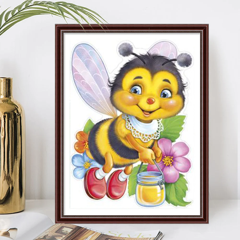 Full Round Diamond Painting 30*40cm - Little Bee