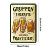Group Therapy Sign Beer - Metal Tin Signs(8*12Inch/12*16Inch) - Bar