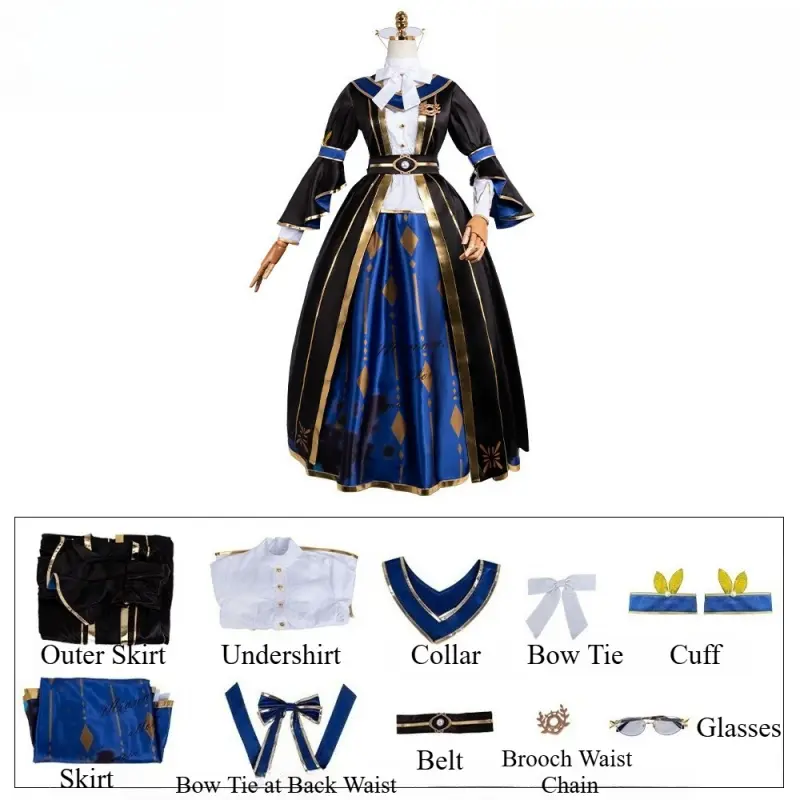 [Wetrose] Pre-Order Identity V Ivory Tower Bloody Queen Mary Feather Fan Cosplay Costume Halloween 