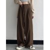 Basic Casual Straight Leg Tailored Pants