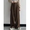 Basic Casual Straight Leg Tailored Pants
