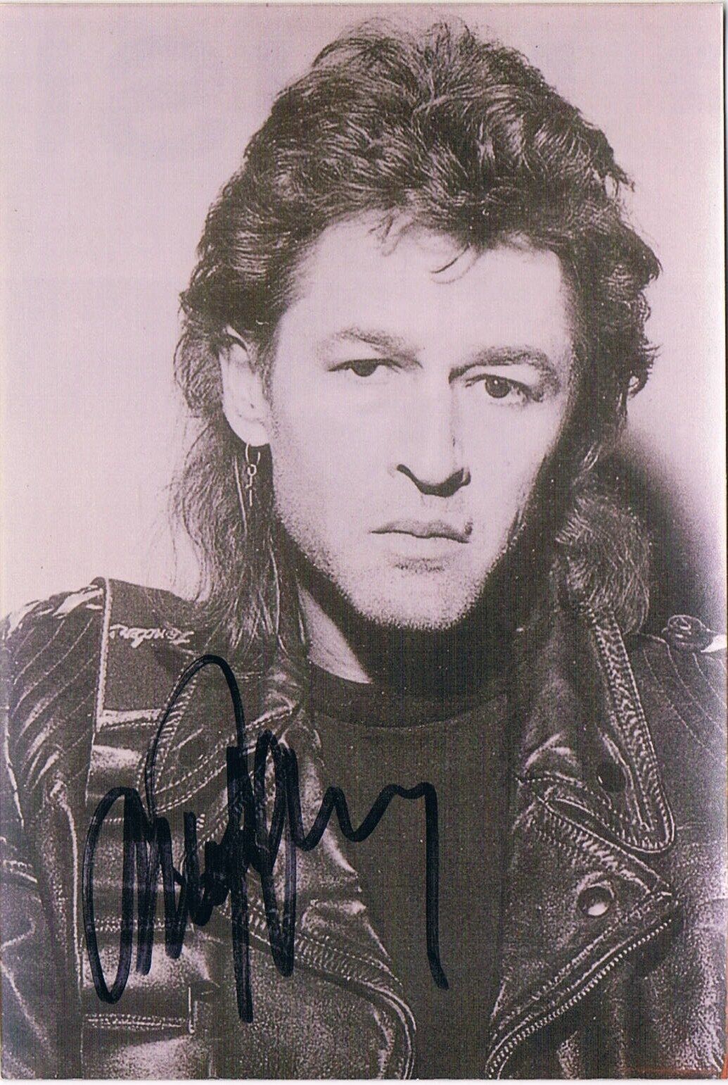 Peter Maffay 1949- genuine autograph signed 3.5x5.5