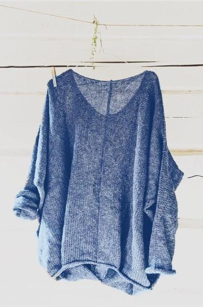 Casual Knitted Long Sleeve V neck Solid Tops