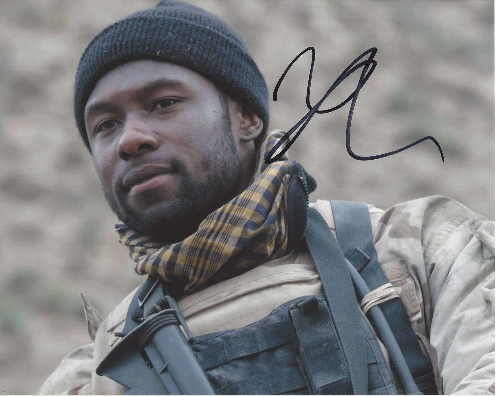 ACTOR TREVANTE RHODES SIGNED 8X10 Photo Poster painting B W/COA MOONLIGHT MOVIE THE PREDATOR