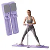 Foldable Fitness Ski Machine Pelvic Floor Muscle Strengthener With Handle Pelvic & Hip Exercise Equipment Multi-Function Silent Sliding Abdominal Board for Leg Pelvics Floor Muscle Workout