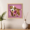 Diamond Painting-DIY Full Round Drill Cartoon Dog