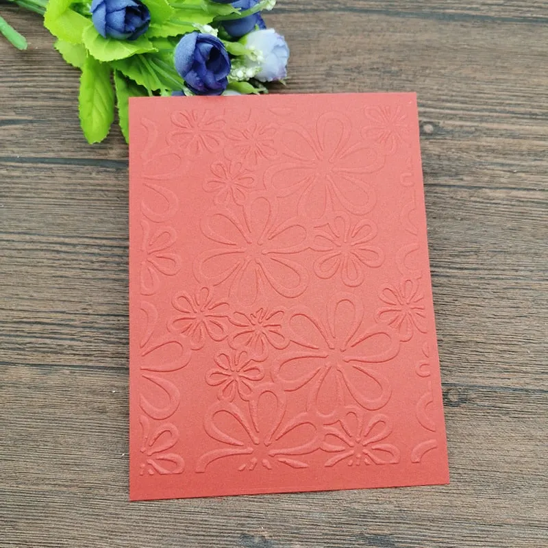 AOKEDIY Flower Plastic Embossing Folders for DIY Scrapbooking Paper Craft/Card Making Decoration Supplies