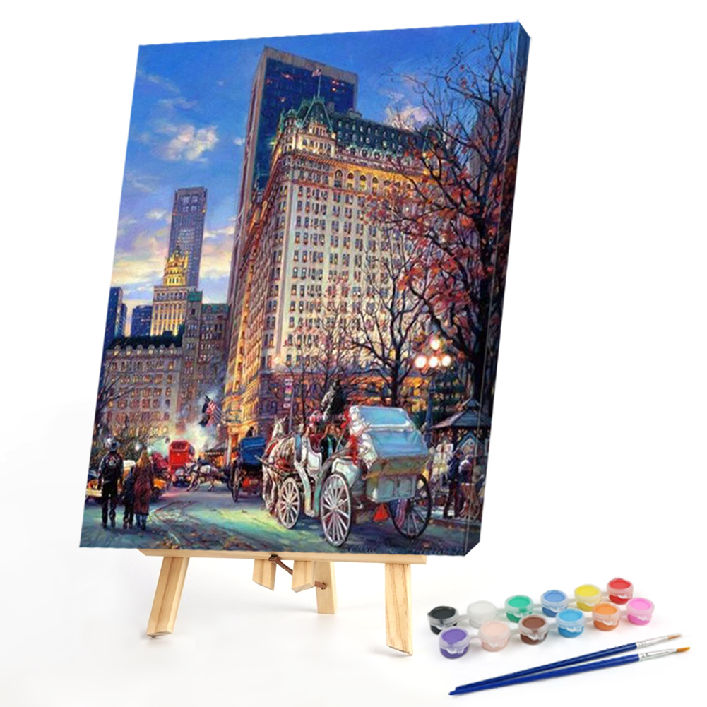 

40*50CM - Paint By Numbers - City Street, 501 Original