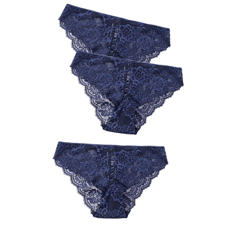 3pcs Sexy Lace Panty Women Briefs Panties Women Low Waist Lingerie Underwear Female Sexy Iminates L XL XXL Underpant 8 Colors