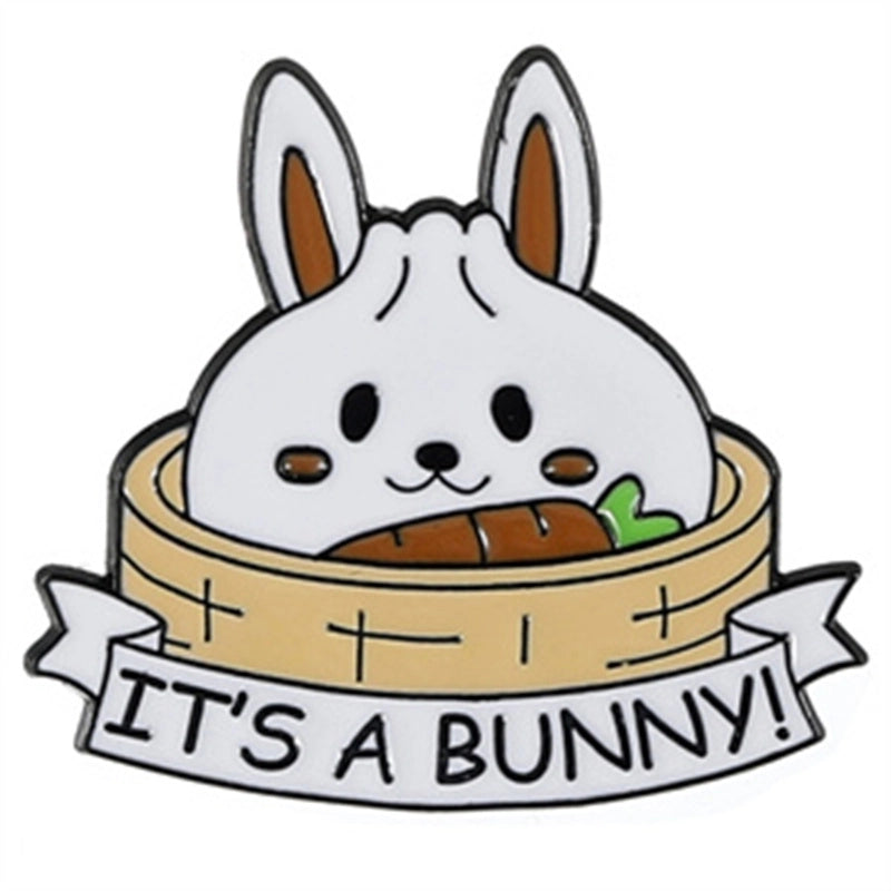 Cartoon Style Cute Animal Alloy Stoving Varnish Plating Unisex Brooches