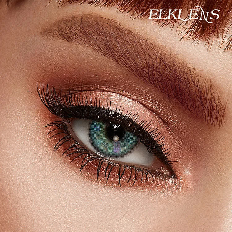 ELKLENS Rainbow Blue Colored Contact Lenses