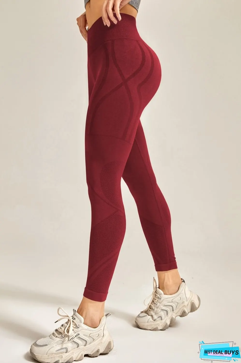 Wide Waistband Long Active Pants