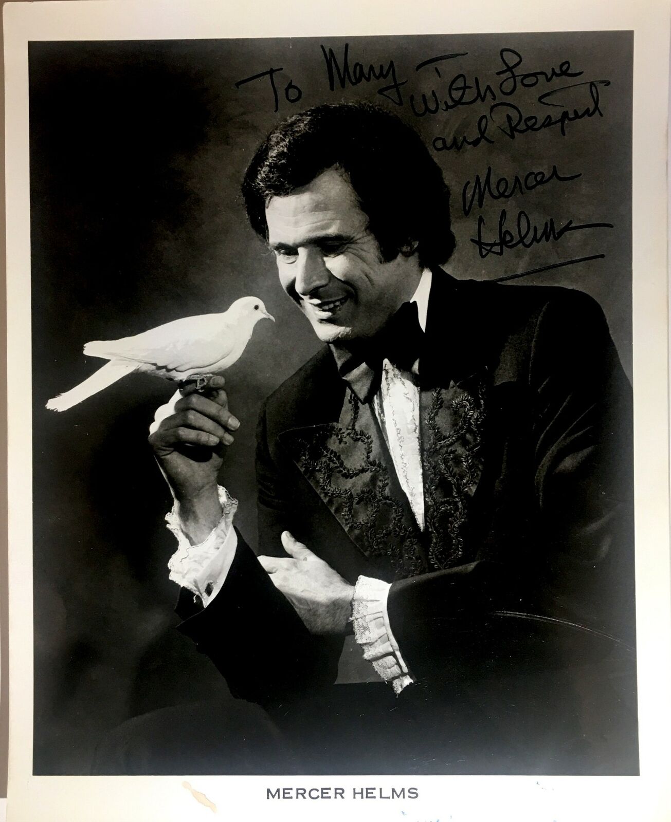 Mercer Helms Signed 8x10 Photo Poster painting Alfred Hitchcock Presents The Mike Douglas Show