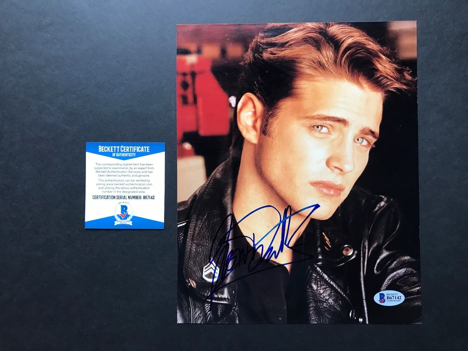 Jason Priestley Rare! signed autographed BH 90210 8x10 Photo Poster painting Beckett BAS cert