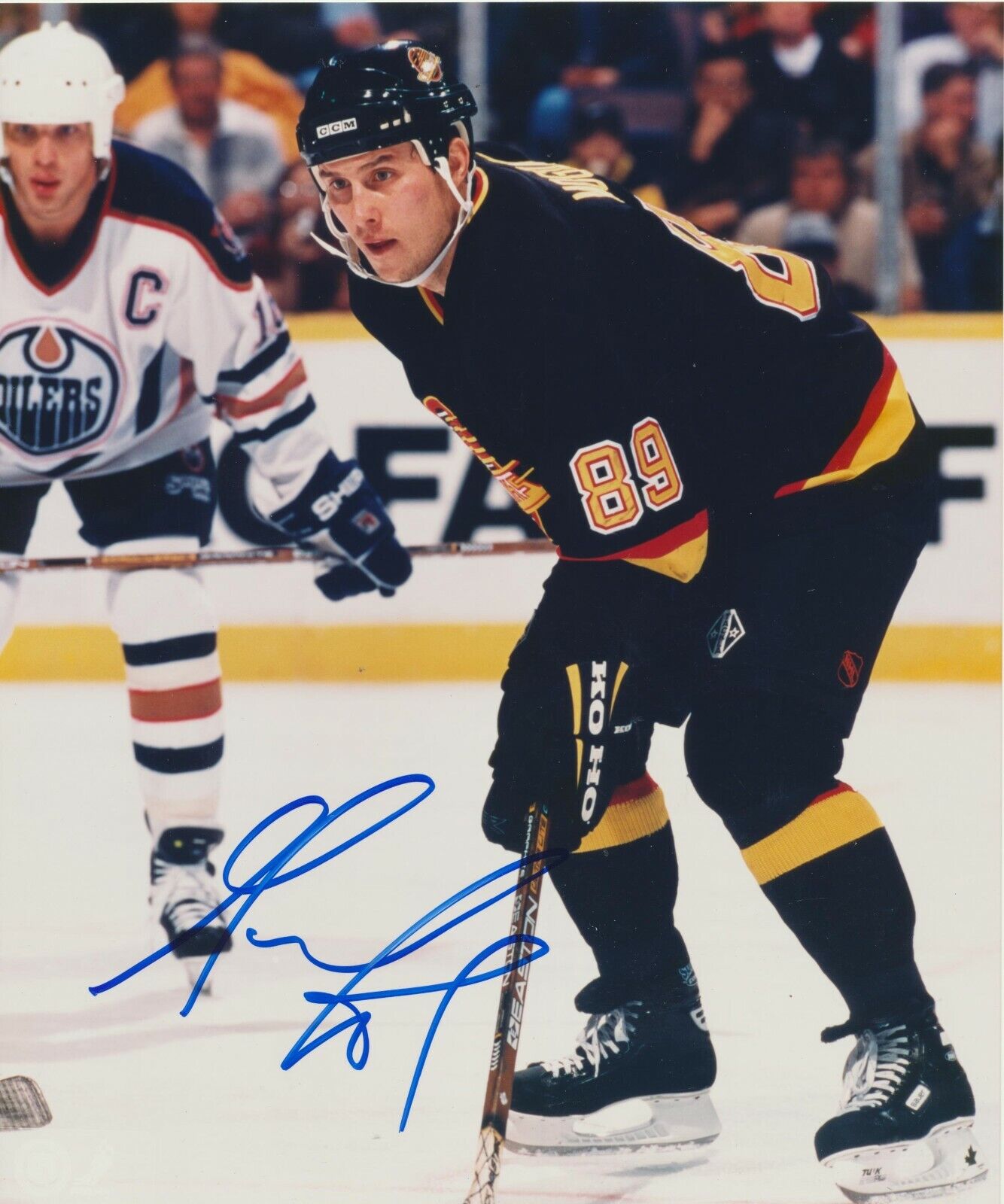 Alexander Mogilny Autographed 8x10 Vancouver CanucksB737