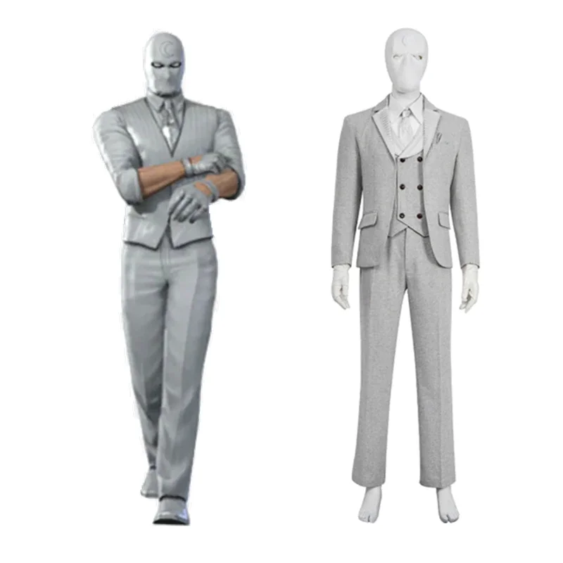 Moon Knight Mr Knight Cosplay Costume Outfits Halloween Carnival Suit