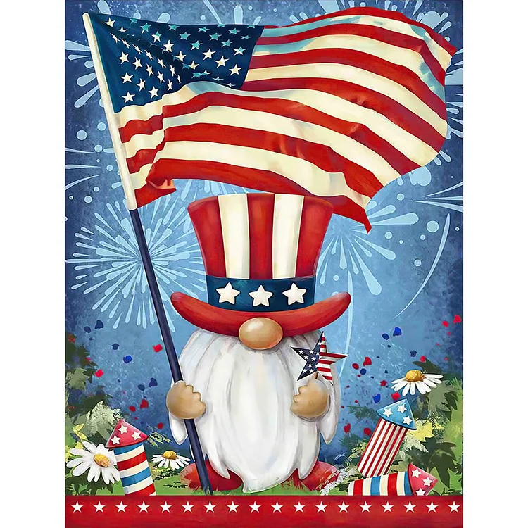 Funny Gnome - Full Round Drill Diamond Painting - 30x40cm(Canvas)