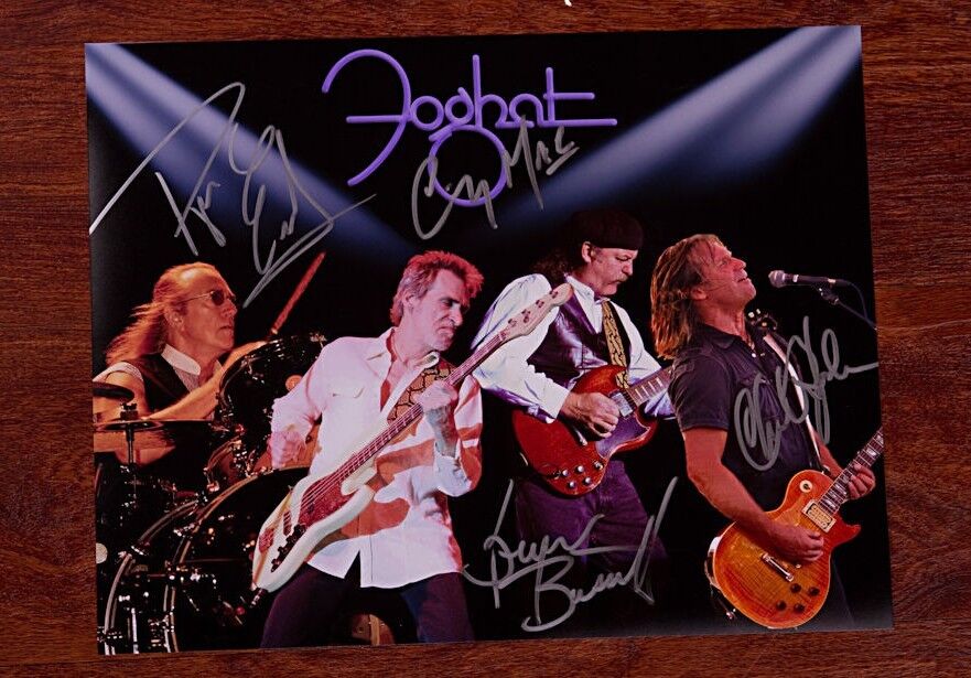 GFA American Rock Band * FOGHAT * Signed 11x14 Photo Poster painting F1 PROOF COA