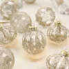 12PCS Delicate Painting Clear Christmas Hanging Decor Balls