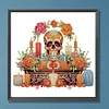 Diamond Painting-DIY Crystal Rhinestone Skeleton Candlestick