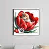Diamond Painting-5D Full Round Drill  Flower Rabbit