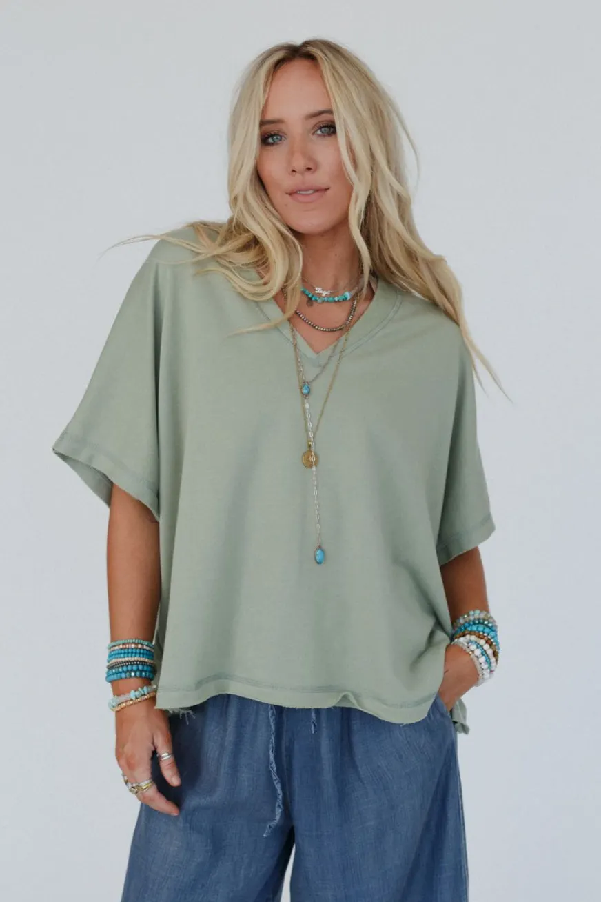 The Nest Payton Top - Sage