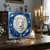 Framed Leo - Pearls Painting Kit DIY Diamond Painting Pearl Dot Crafts 25*25CM