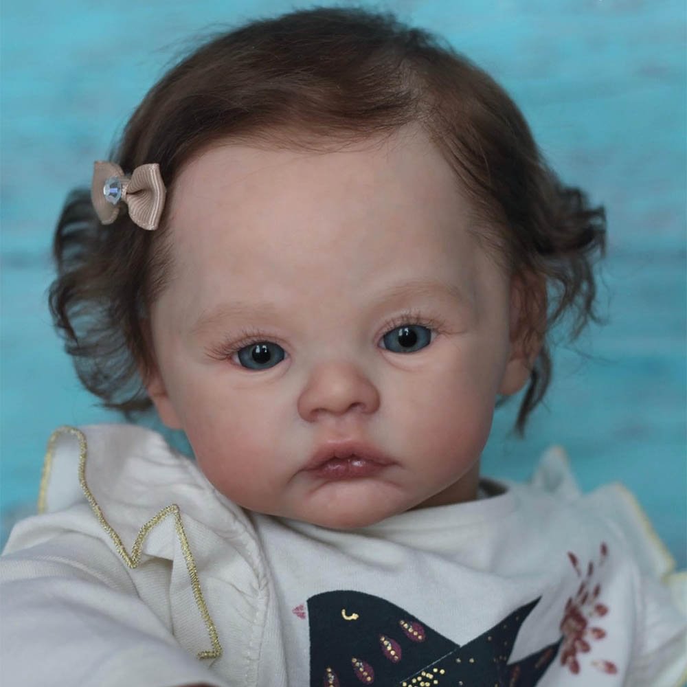 17" Lifelike Reborn Weighted Body Doll Set Gift for Kids,Baby Doll Girl Named Danica