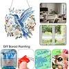 Bird DIY Diamond Painting Acrylic Special Shape Pendant Hanging Kit