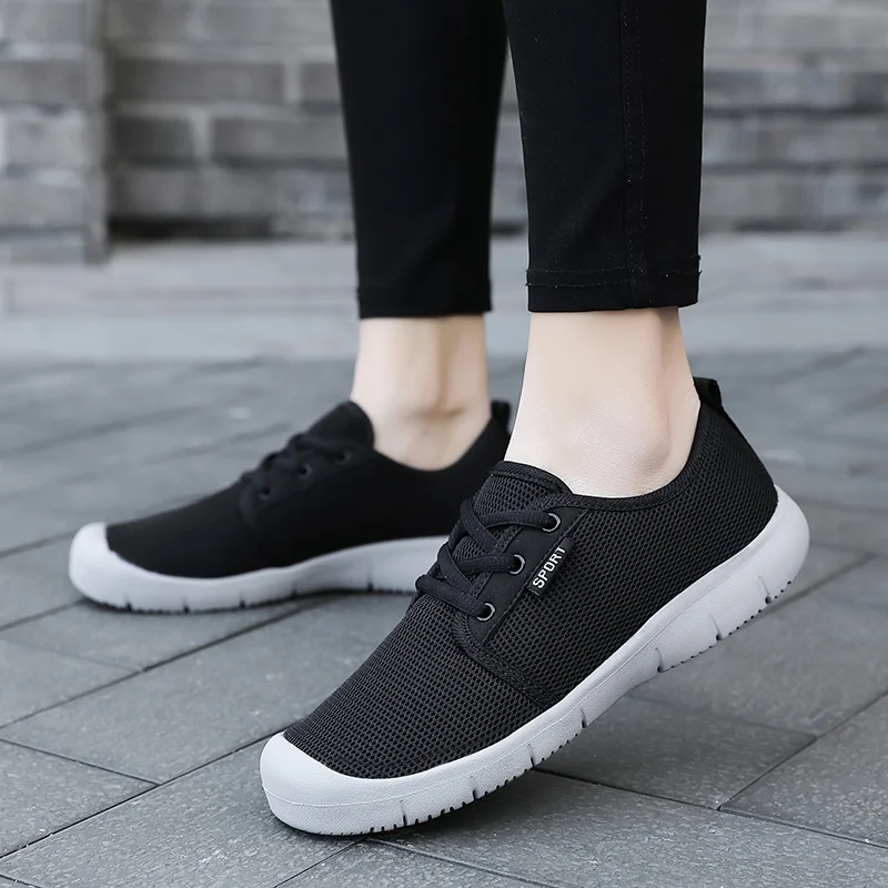 Qengg Shoes Women 2020 Sneakers Women Outdoor Walking Shoes Women Fashion Sneakers Breathable Mesh Sport Shoe Sewing New