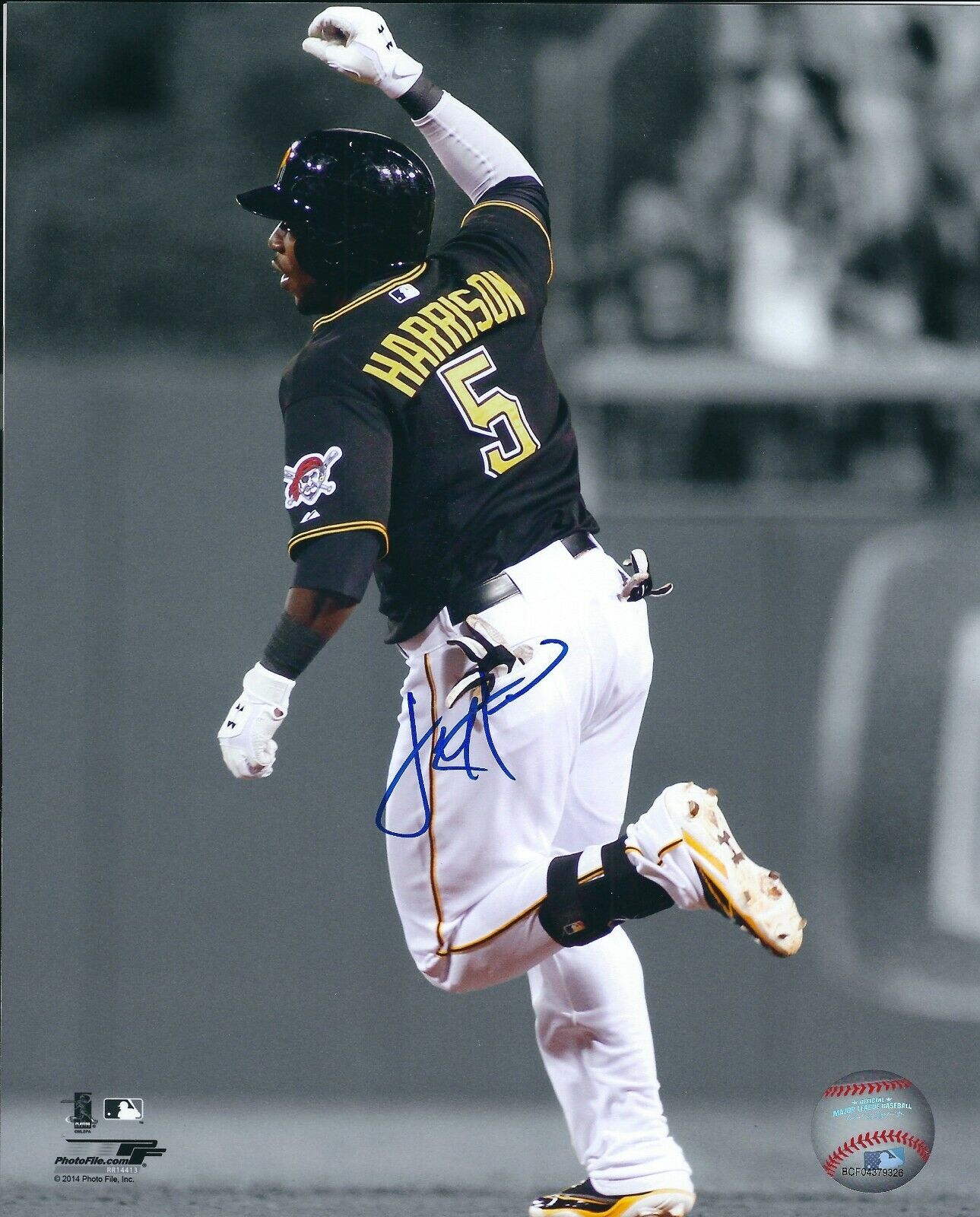 Signed 8x10 JOSH HARRISON Pittsburgh Pirates Autographed Photo Poster painting - COA