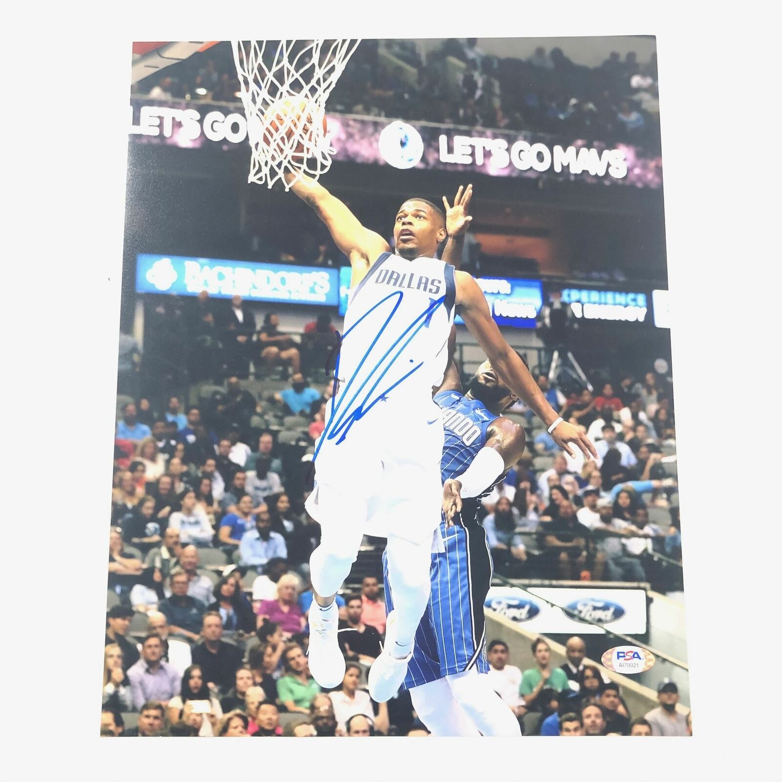 Dennis Smith Jr Signed 11x14 Photo Poster painting PSA/DNA Dallas Mavericks Autographed Knicks