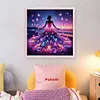 Beach Butterfly Dress Girl - 11CT Stamped Cross Stitch - 45*45cm