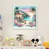 Beach Scenery-11CT Stamped Cross Stitch 40*40cm/15.75*15.75in