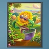 (45*60cm)Funny Sunflower - Full Square Drill Diamond Painting