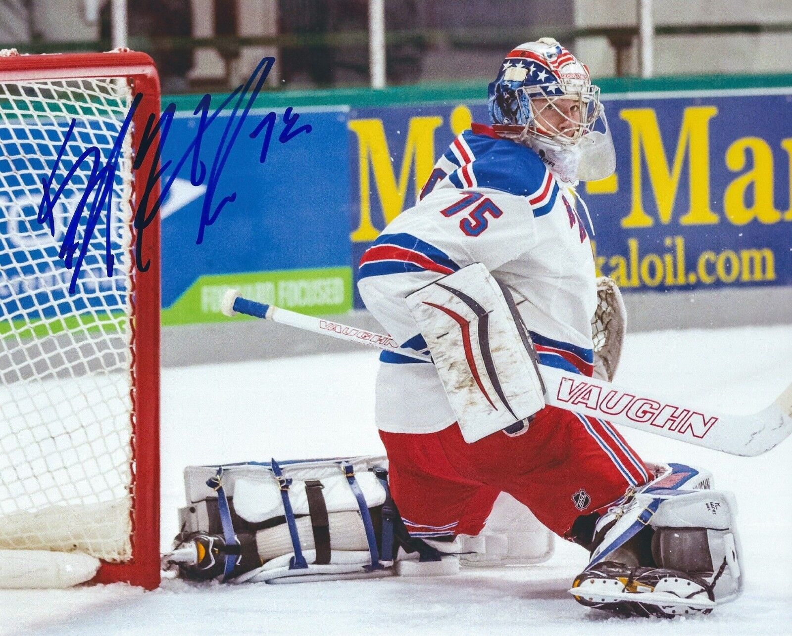 Autographed BRANDON HALVERSON New York Rangers 8x10 Photo Poster painting- w/COA