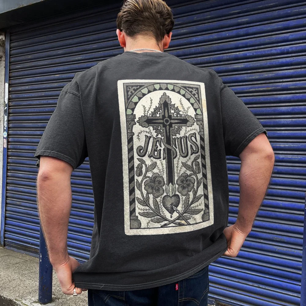Unisex Printed Oversized T-Shirt