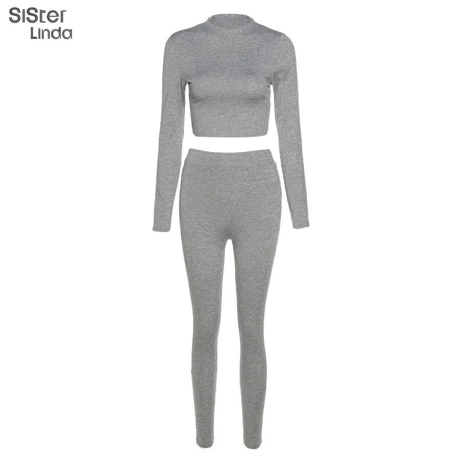 Toloer Sisterlinda Women Sporty Active Wear Matching Sets Fall Long Sleeve Tops Tees And Leggings 2 Two Piece Workout Outfits Sportwear