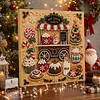 (20x20cm)Candy Cart DIY Pearl Painting Art With Inner Wooden Framed Kit