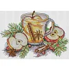 Apple Afternoon Tea-14CT Stamped Cross Stitch 26*19cm/10.24*7.48in